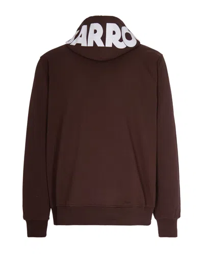 Barrow Felpa Con Cappuccio Marrone In Brown