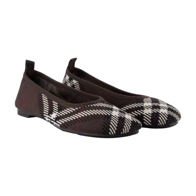 Burberry Knit Baby Ballerinas In Multi