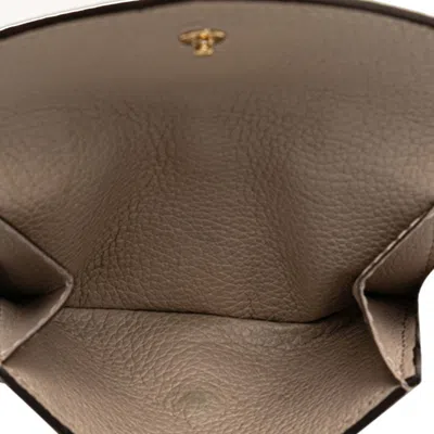 Pre-owned Louis Vuitton Grayish Leather Wallet (tri-fold) ()