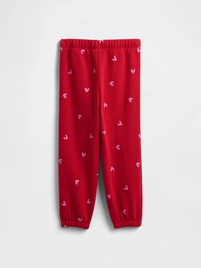 Gap Factory Babygap Relaxed Pull-on Logo Joggers In Red