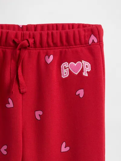 Gap Factory Babygap Relaxed Pull-on Logo Joggers In Red