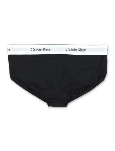 Calvin Klein 3-pack Cotton Blend Briefs In Black