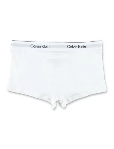 Calvin Klein 3 Pack Low Rise Trunks In White