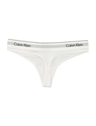 Calvin Klein Icon Cotton Modal Thong In White