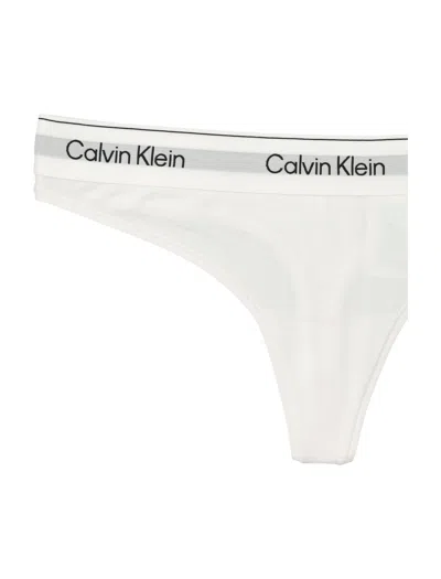 Calvin Klein Icon Cotton Modal Thong In White