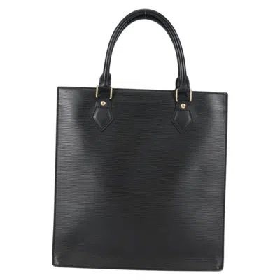 Pre-owned Louis Vuitton Sac Plat Bag Epi Leather Black Leather Handbag ()