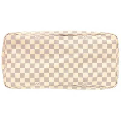 Pre-owned Louis Vuitton White Damier Azur Canvas Tote Bag ()