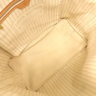 Pre-owned Louis Vuitton White Damier Azur Canvas Tote Bag ()