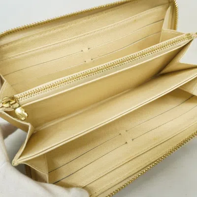Pre-owned Louis Vuitton White Long Wallet (bi-fold) ()