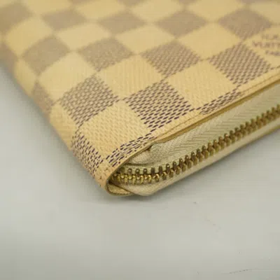 Pre-owned Louis Vuitton White Long Wallet (bi-fold) ()
