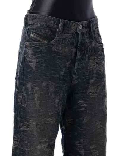 Diesel Vintage Inspired D-sire Denim Trousers In Black