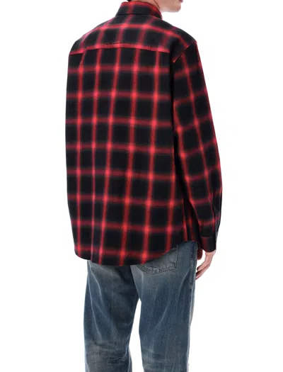 Diesel Button-up Shirt With Bold Checkered Pattern In Pattern