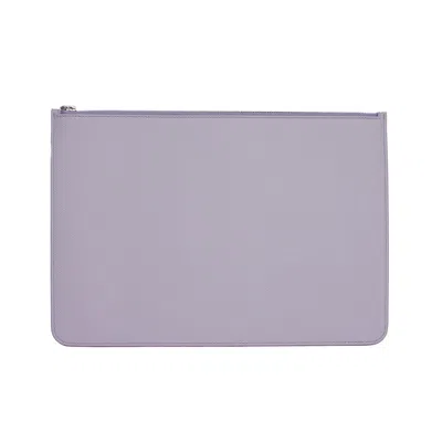 Maison Margiela Purple Calfskin Clutch Women's Bag In Purple
