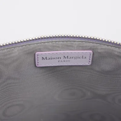 Maison Margiela Purple Calfskin Clutch Women's Bag In Purple