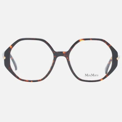 Max Mara Brown Plastic Glasses Women's (frames) In Brown