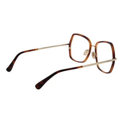 Max Mara Gold Women Optical Frames In Brown