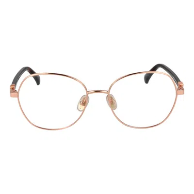 Max Mara Rose Gold Metal Glasses Women's (frames) In Gold