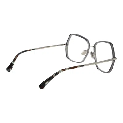 Max Mara Silver Women Optical Frames In Silver