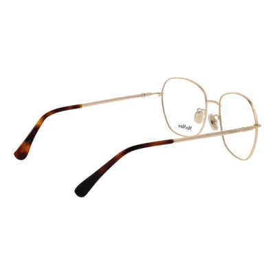 Max Mara Gold Metal Glasses Women's (frames) In Gold