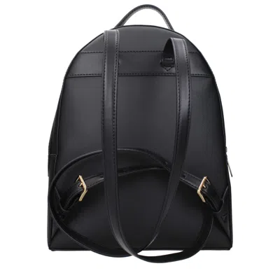 Michael Kors Black Leather Women's Backpack In Black
