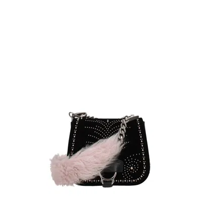 Miu Miu Pink Fur Shoulder Women's Bag In Pink