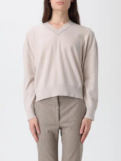 Fabiana Filippi Sweater  Woman Color Sand In Brown
