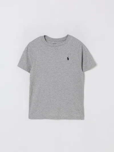 Polo Ralph Lauren Kids T-shirt With Polo Pony E In Gray