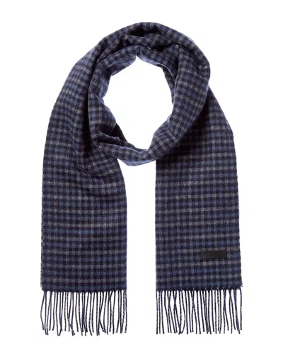 Bruno Magli Silk & Cashmere-blend Scarf In Blue