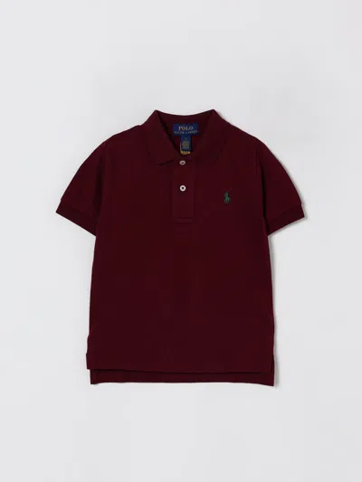 Polo Ralph Lauren Polo Shirt  Kids Color Red In Burgundy