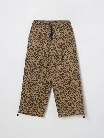 Msgm Pants  Kids Kids Color Multicolor In Brown