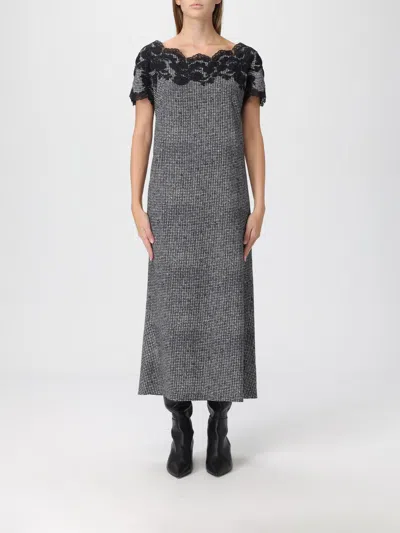 Ermanno Scervino Dress  Woman Color Black In Gray