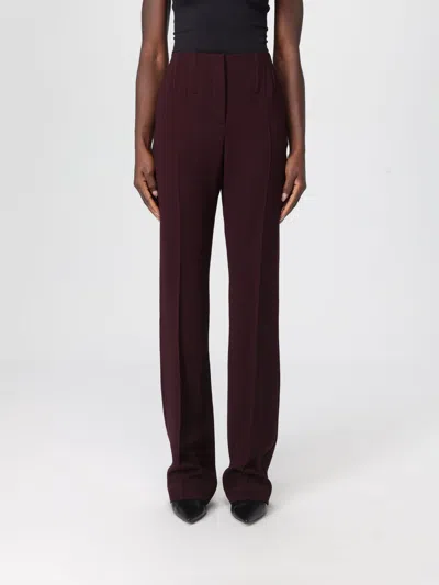 Mugler Pants  Woman Color Multicolor In Burgundy