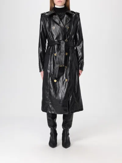 Elisabetta Franchi Belted Double-breasted Coat In Multi