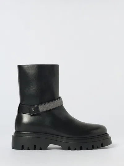 Fabiana Filippi Chain-embellished Boots In Black