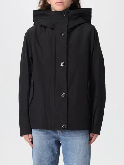 Woolrich Coat  Woman Color Black In Black