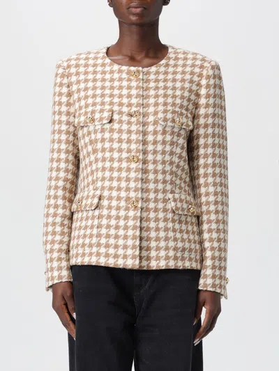 Tagliatore Houndstooth Button-fastening Jacket In Brown