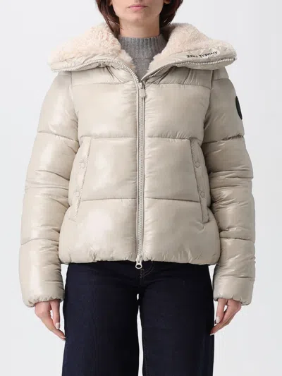 Save The Duck Jacket  Woman Color Beige In White