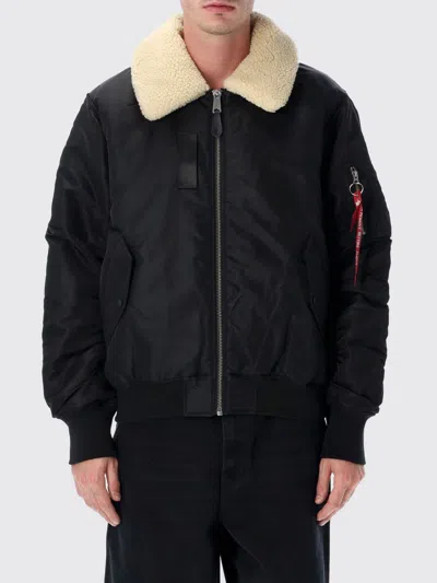 Alpha Industries Classic B-15 Flight Jacket With Structured Silhouette In Black