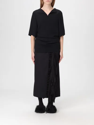 Carven T-shirt  Woman Color Black In Black