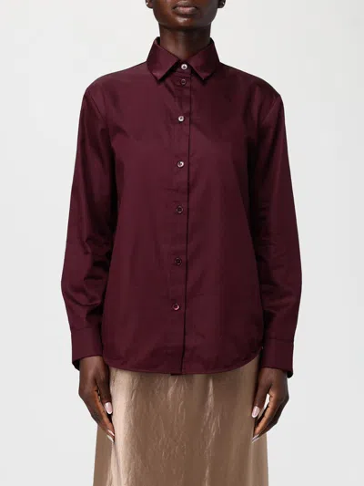 Mm Max Mara Shirt  Woman Color Red Purple In Burgundy