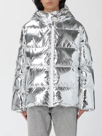 Yves Salomon Doudoune Down Jacket In Silver