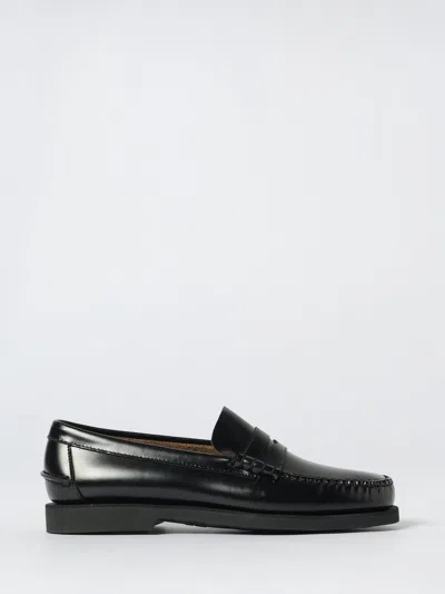 Sebago Dan Polished Loafers In Black