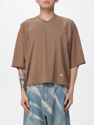 Vivienne Westwood T-shirt  Men Color Kaki In Brown