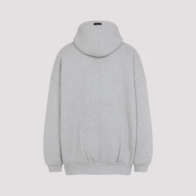 Fear Of God Grey Cotton Blend Zip Hoodie In Multi