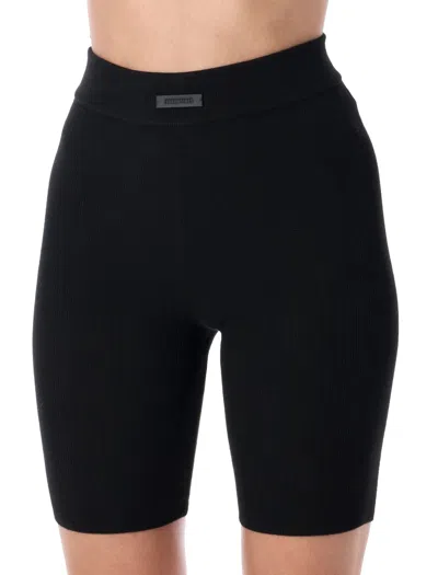 Essentials Soft Rib Biker Short In Multi