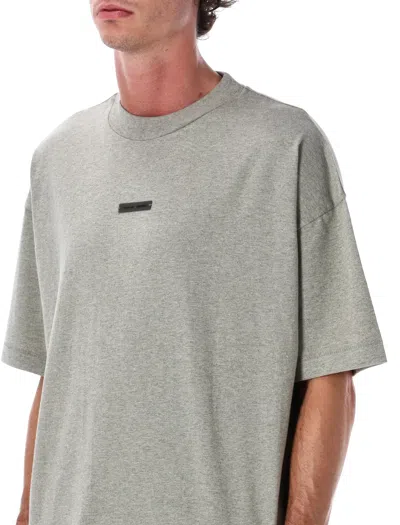 Essentials Fear Of God   Fear Of God Classic Cotton Tee Concrete Heater In Gray
