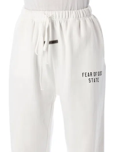 Essentials Drawstring Sweatpants In White