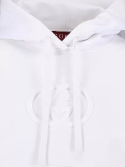 Gucci Hooded Sweatshirt With Long Sleeves And Pocket In White