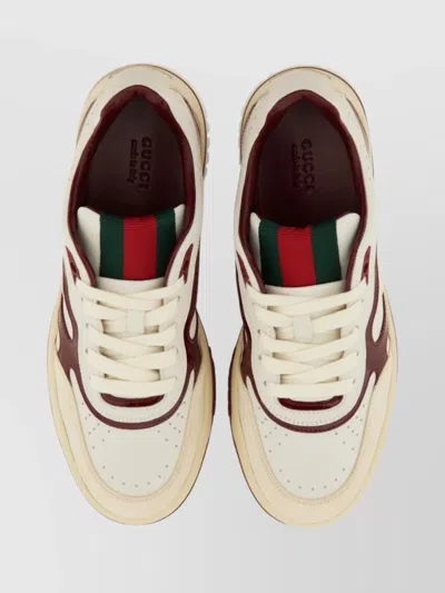 Gucci Re-web Sneakers Featuring Contrast Panels In Multi