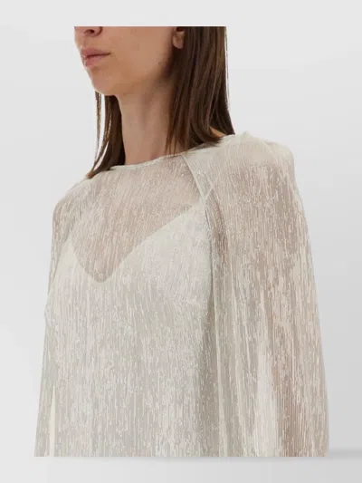 Max Mara Technical Jersey Zip-up Sweatshirt In White